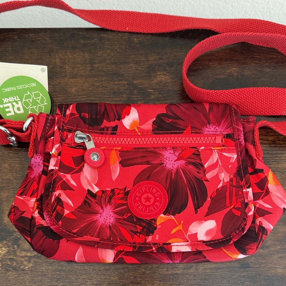 Kipling Sabian Floral Mini Crossbody Bag